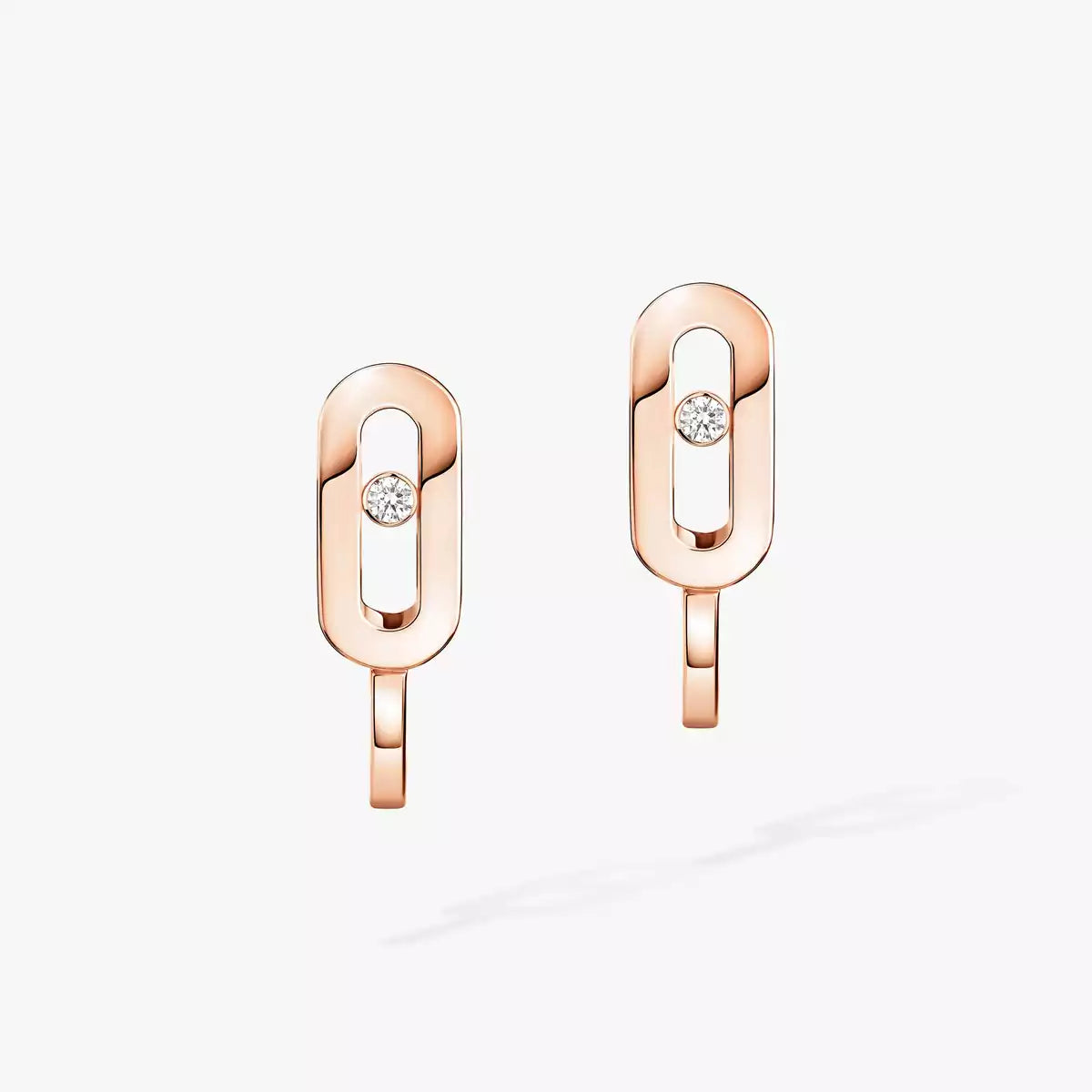 [Eternal jewelry]Diamond Mini Hoop Earrings Move Classique