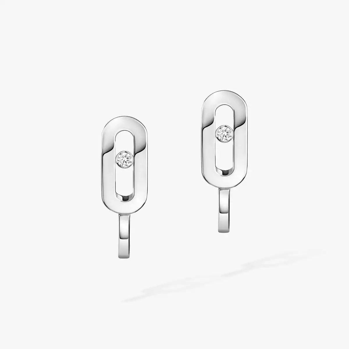 [Eternal jewelry]Diamond Mini Hoop Earrings Move Classique