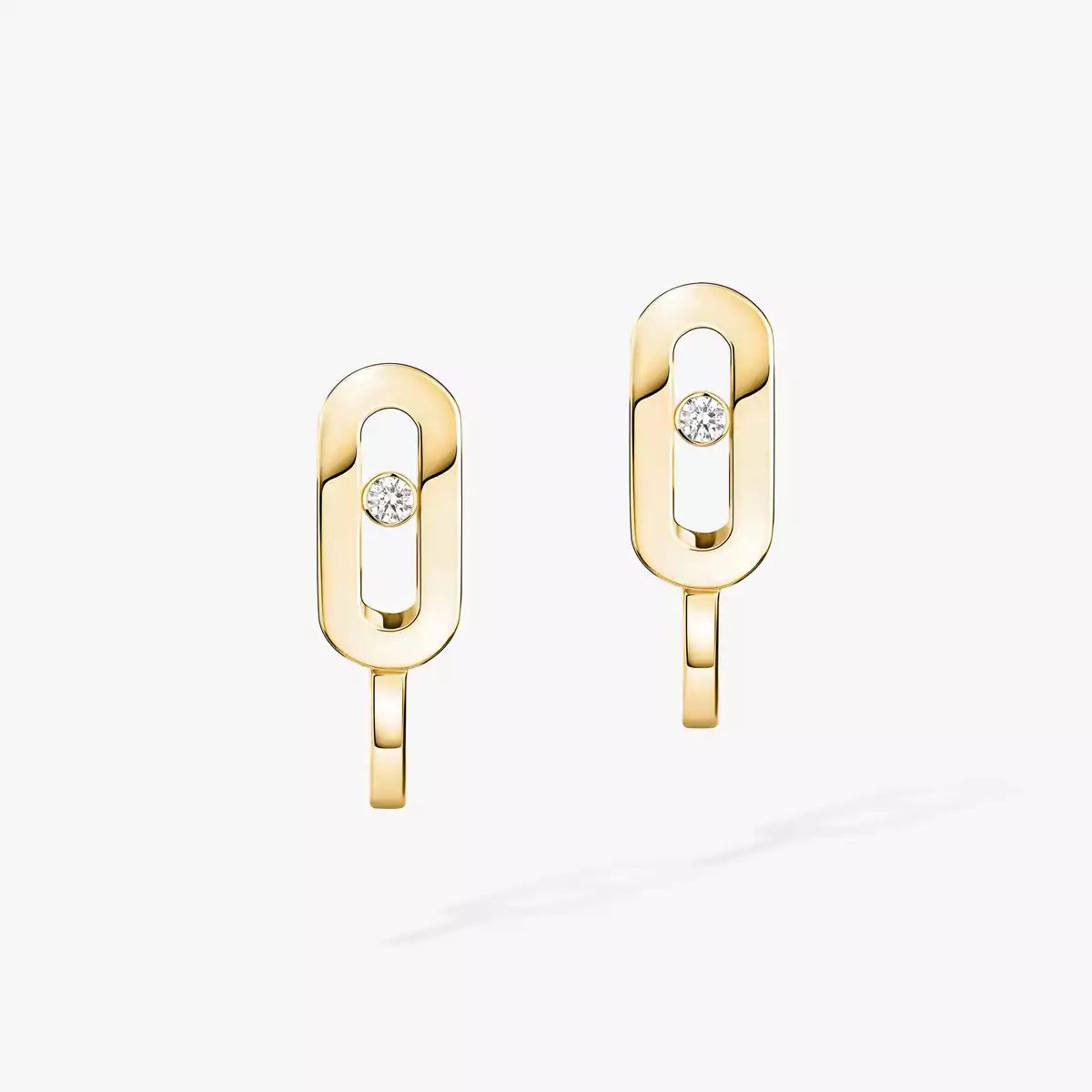 [Eternal jewelry]Diamond Mini Hoop Earrings Move Classique