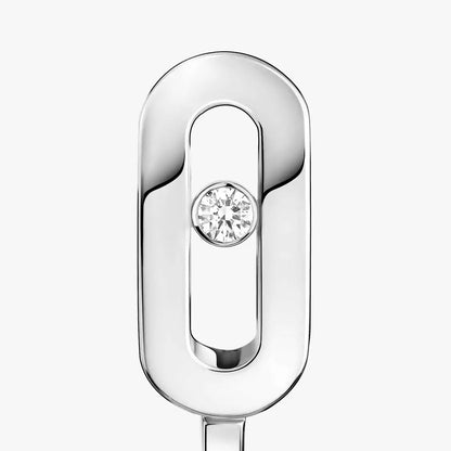 [Eternal jewelry]Diamond Mini Hoop Earrings Move Classique
