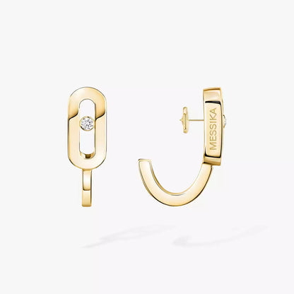 [Eternal jewelry]Diamond Mini Hoop Earrings Move Classique