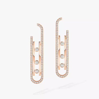 [Eternal jewelry]Diamond Pendant Earrings Move 10Th