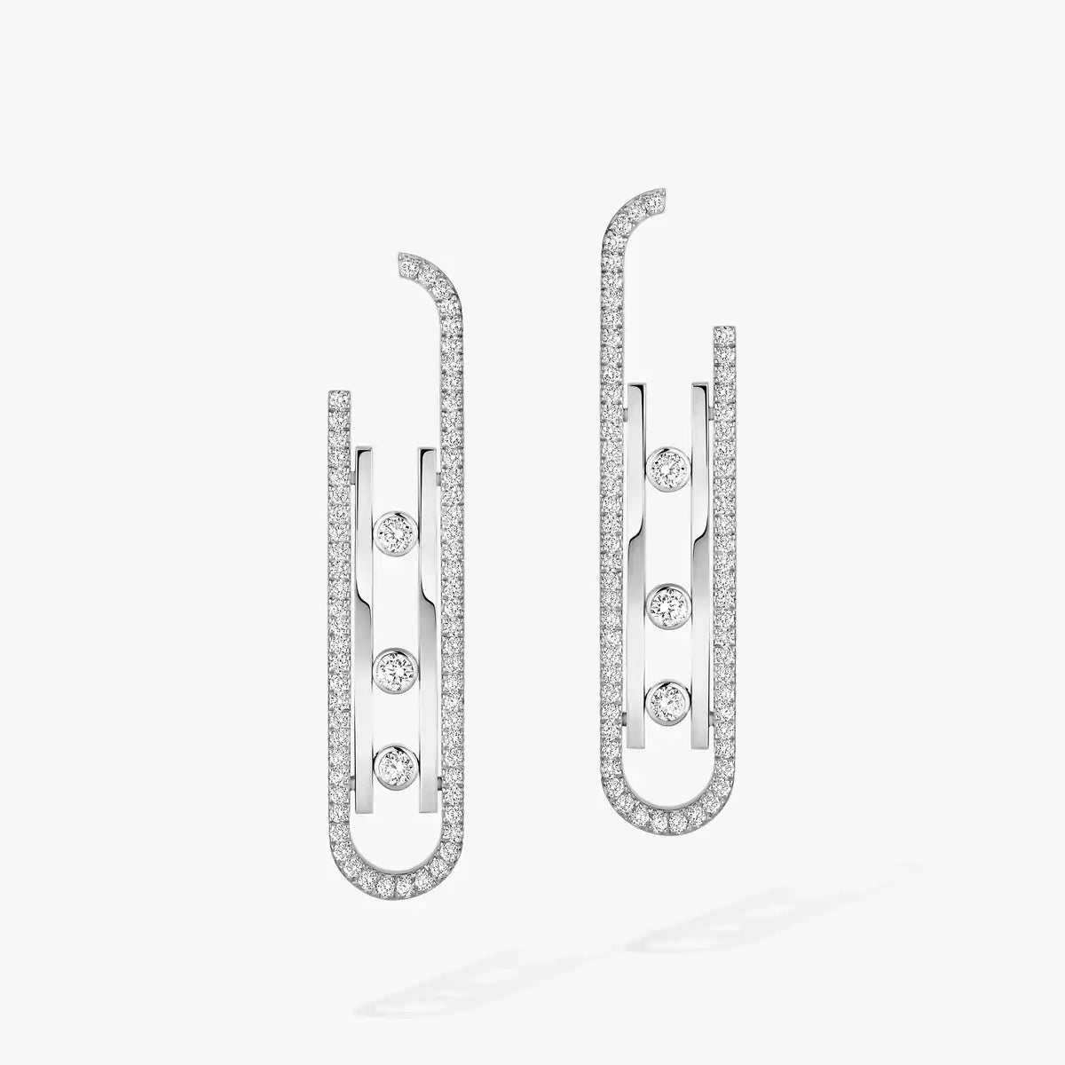 [Eternal jewelry]Diamond Pendant Earrings Move 10Th
