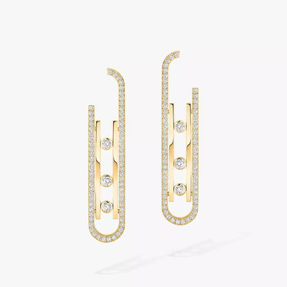 [Eternal jewelry]Diamond Pendant Earrings Move 10Th