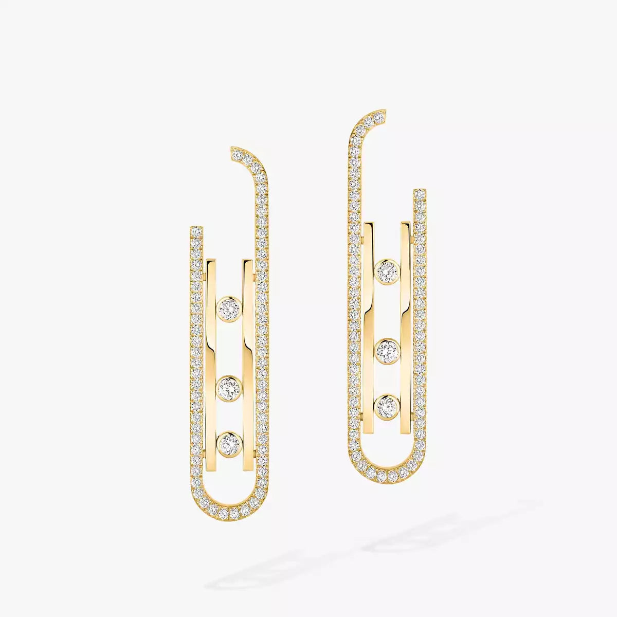 [Eternal jewelry]Diamond Pendant Earrings Move 10Th