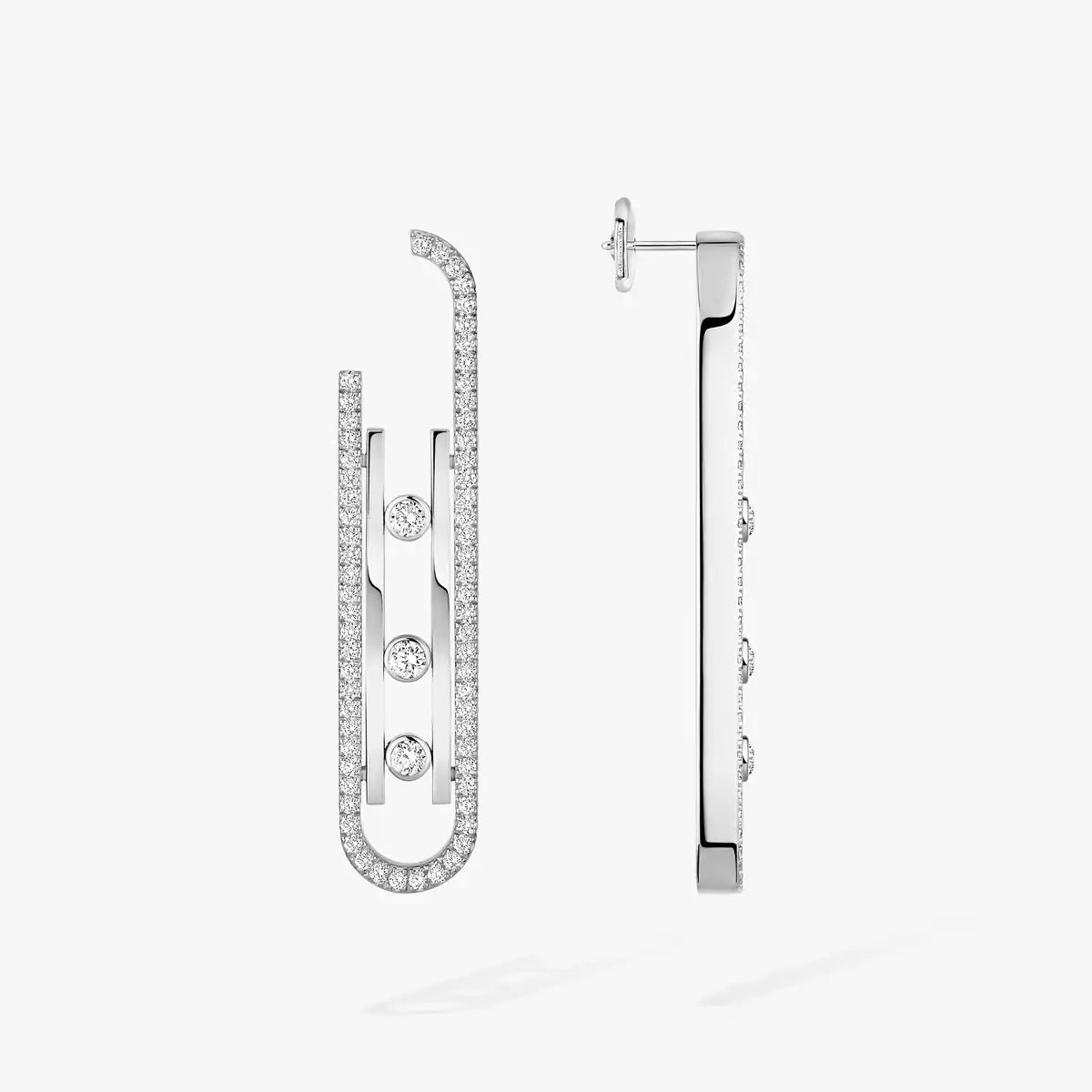 [Eternal jewelry]Diamond Pendant Earrings Move 10Th