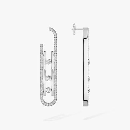 [Eternal jewelry]Diamond Pendant Earrings Move 10Th