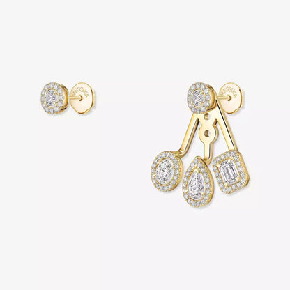 [Eternal jewelry] My Twin Trio  Diamond Earrings