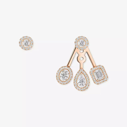 [Eternal jewelry] My Twin Trio  Diamond Earrings