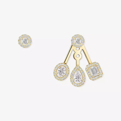[Eternal jewelry] My Twin Trio  Diamond Earrings