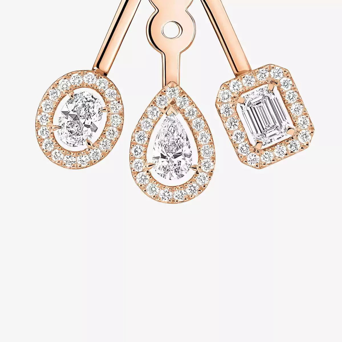 [Eternal jewelry] My Twin Trio  Diamond Earrings