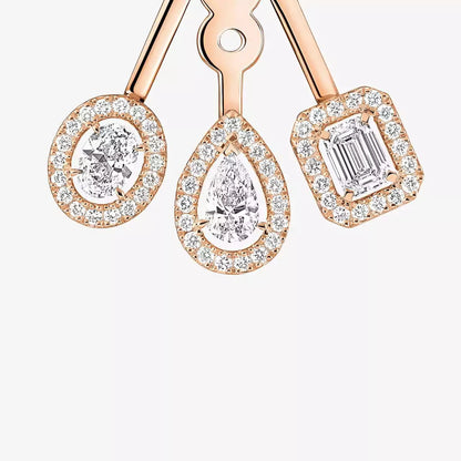 [Eternal jewelry] My Twin Trio  Diamond Earrings
