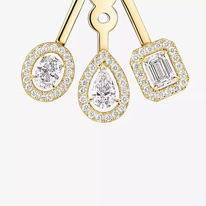 [Eternal jewelry] My Twin Trio  Diamond Earrings