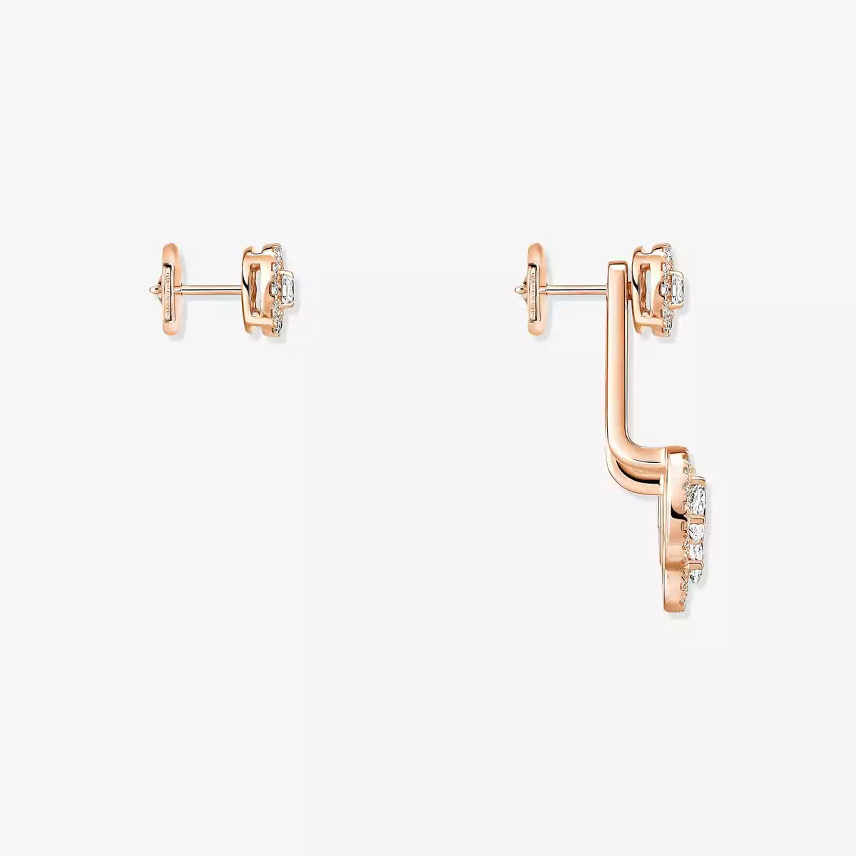 [Eternal jewelry] My Twin Trio  Diamond Earrings