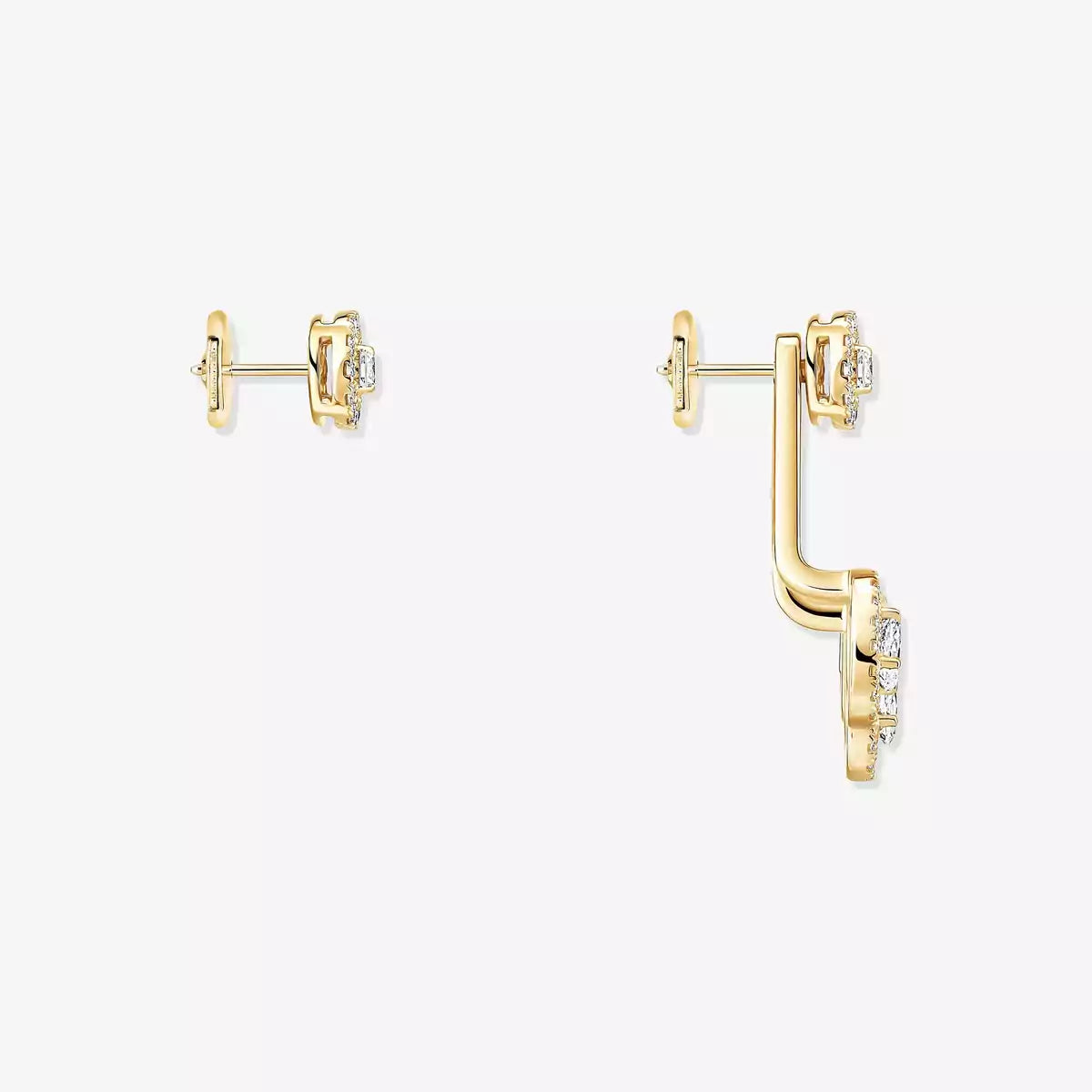 [Eternal jewelry] My Twin Trio  Diamond Earrings