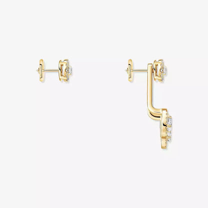 [Eternal jewelry] My Twin Trio  Diamond Earrings