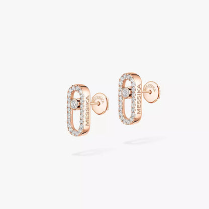[Eternal jewelry]Move Uno Diamond Earrings