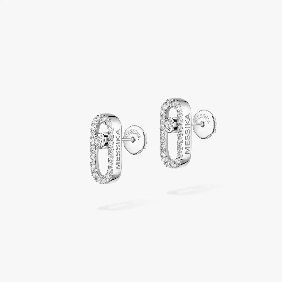 [Eternal jewelry]Move Uno Diamond Earrings