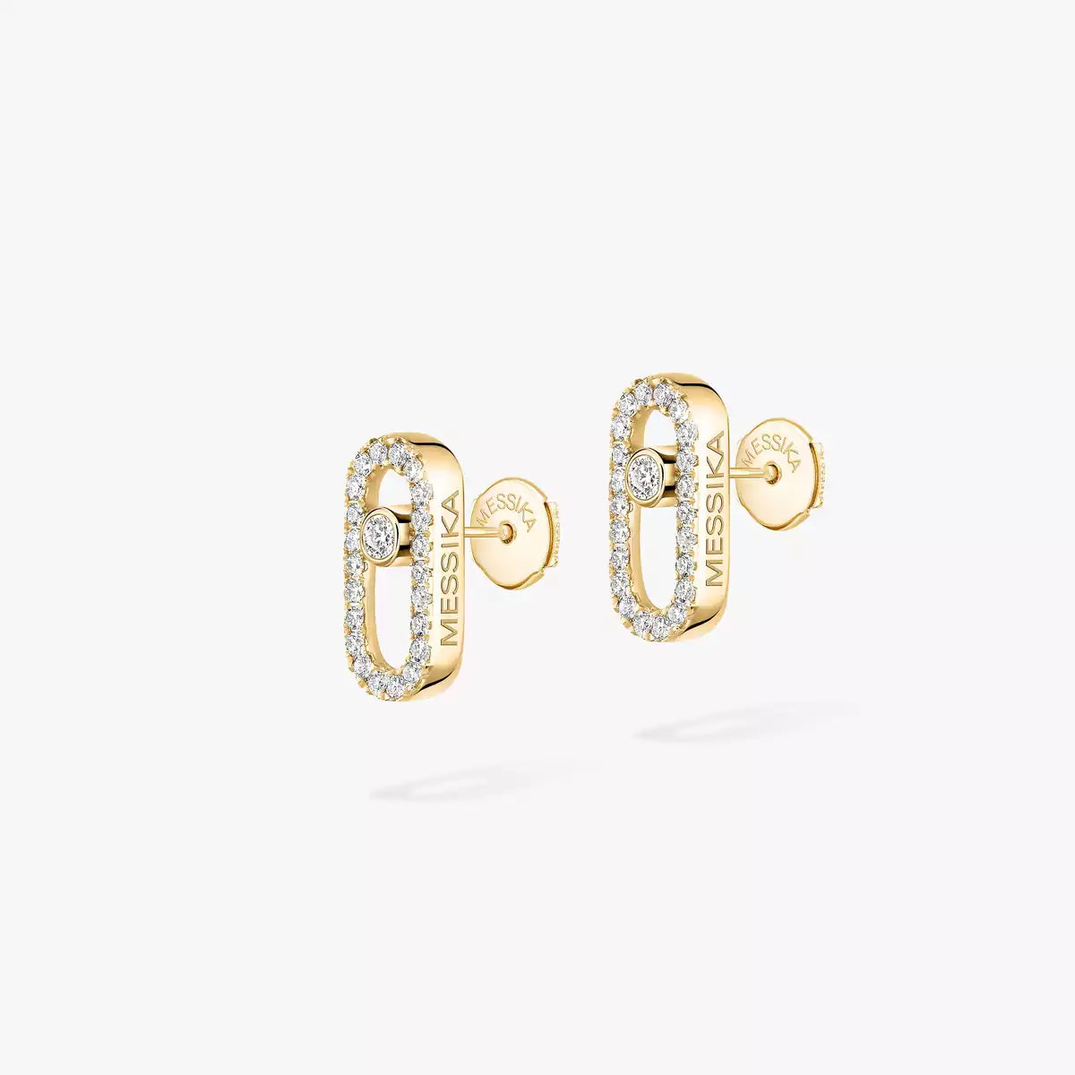 [Eternal jewelry]Move Uno Diamond Earrings