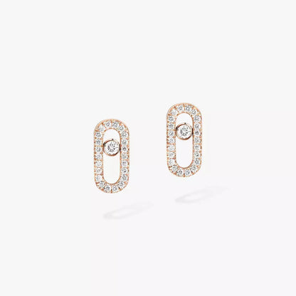 [Eternal jewelry]Move Uno Diamond Earrings