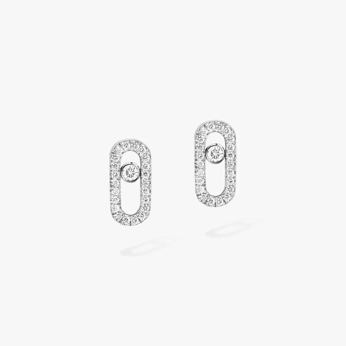 [Eternal jewelry]Move Uno Diamond Earrings