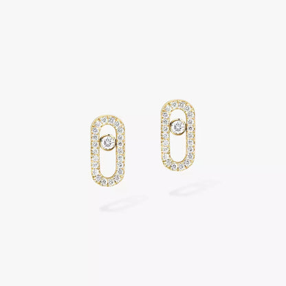 [Eternal jewelry]Move Uno Diamond Earrings