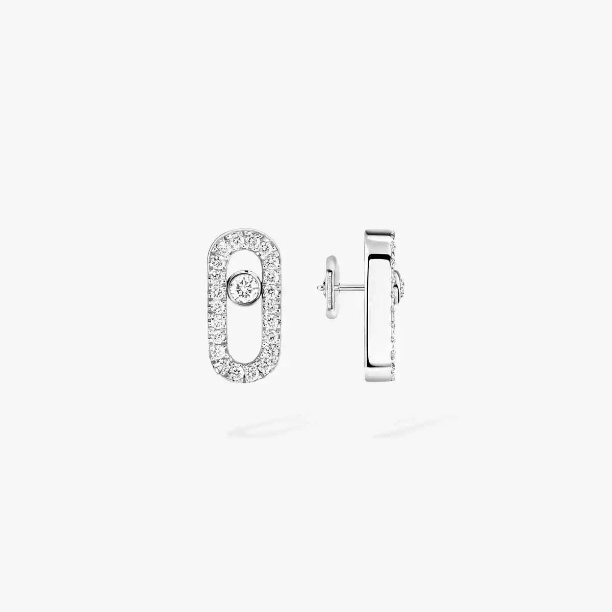 [Eternal jewelry]Move Uno Diamond Earrings