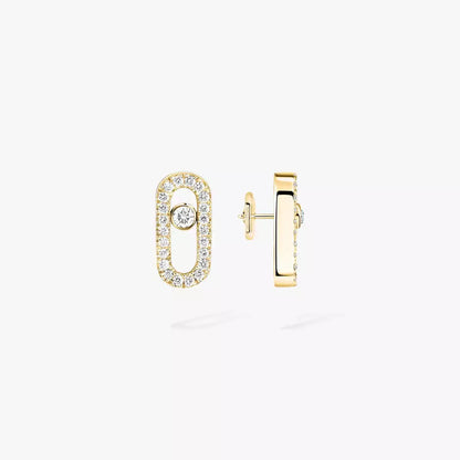 [Eternal jewelry]Move Uno Diamond Earrings