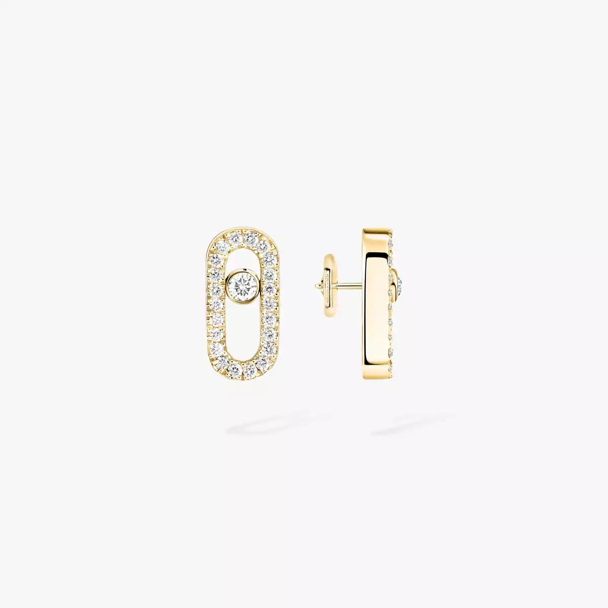 [Eternal jewelry]Move Uno Diamond Earrings