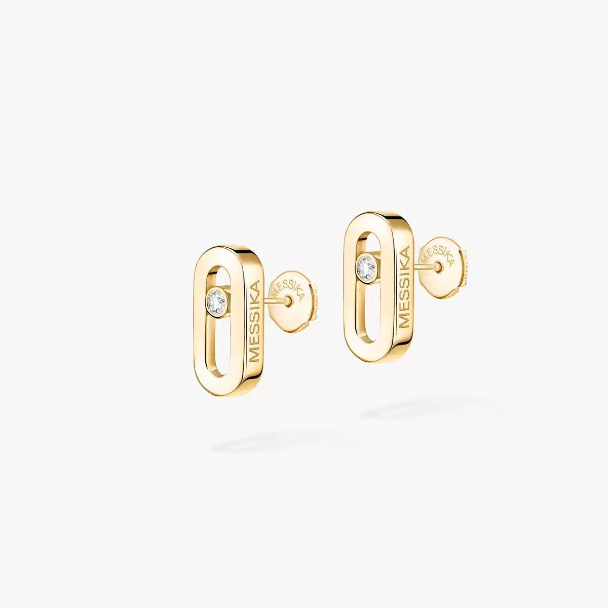 [Eternal jewelry]Move Uno Diamond Stud Earrings