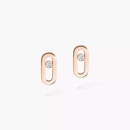 [Eternal jewelry]Move Uno Diamond Stud Earrings