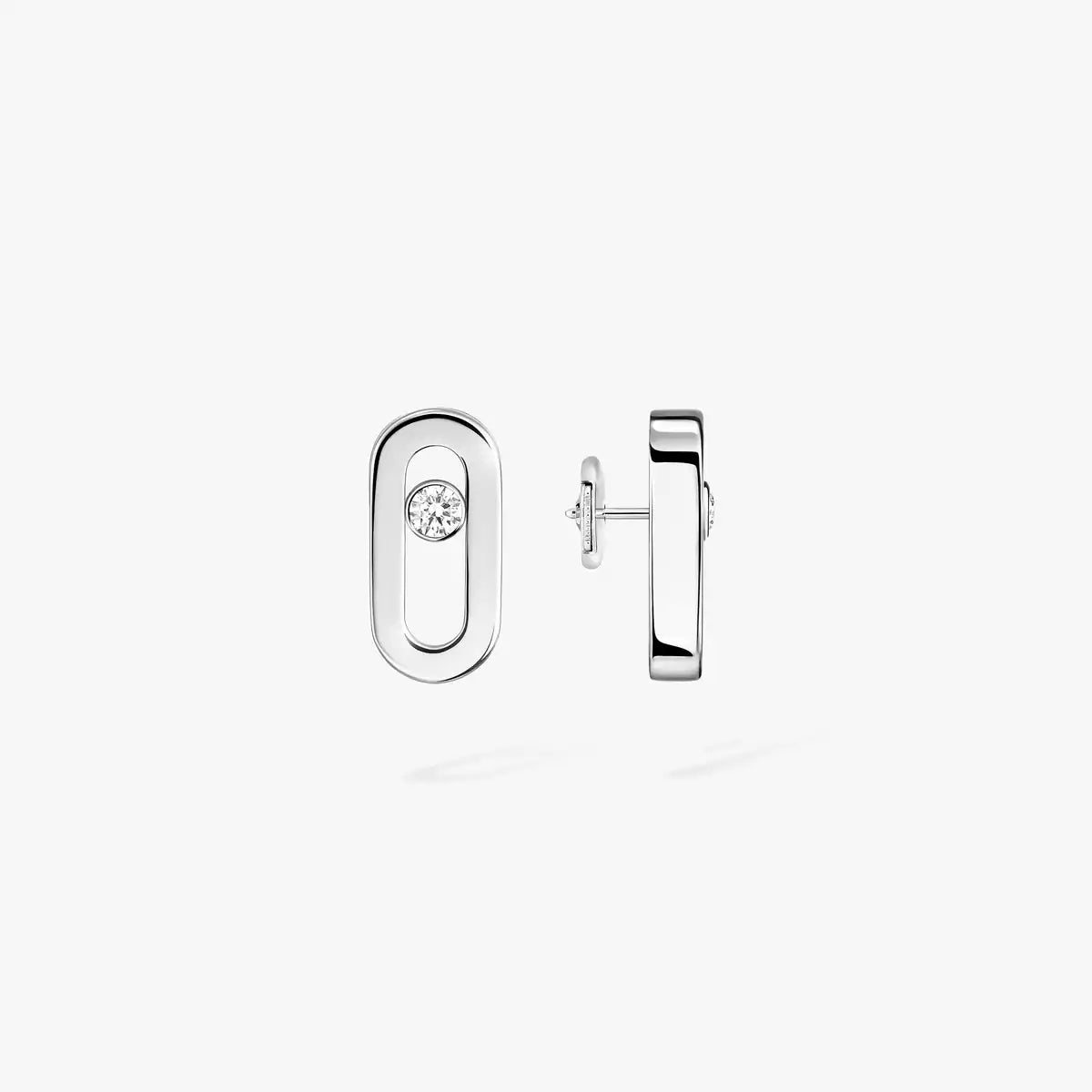 [Eternal jewelry]Move Uno Diamond Stud Earrings
