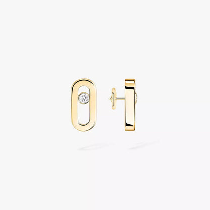 [Eternal jewelry]Move Uno Diamond Stud Earrings