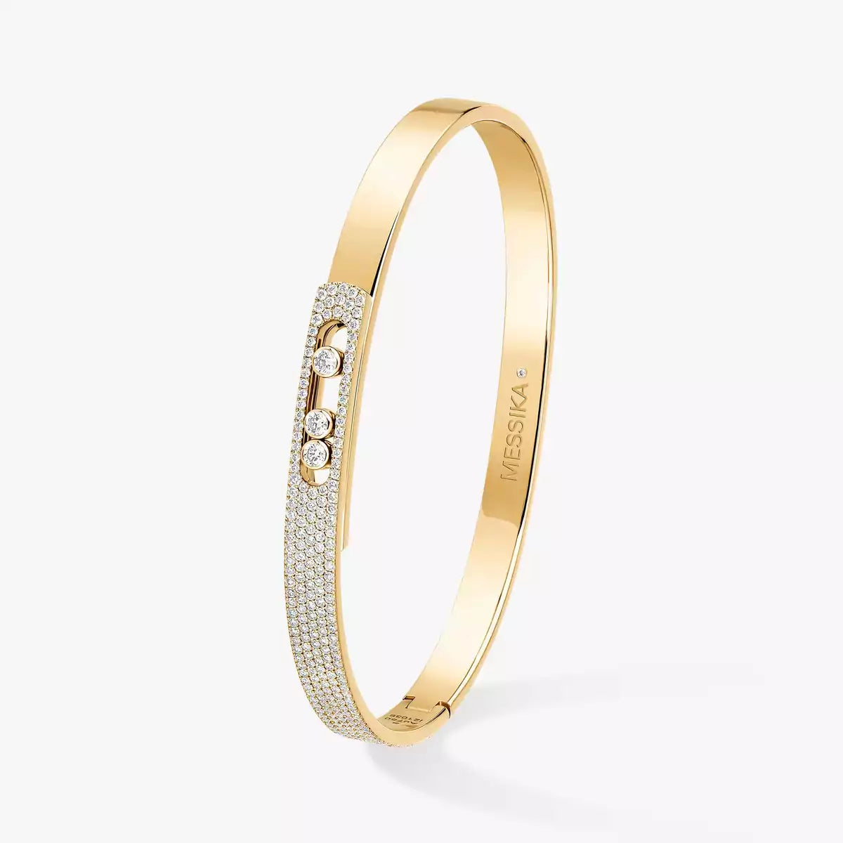 [Eternal jewelry]Move Noa Rose Gold Pavé Diamond Bangle Bracelet
