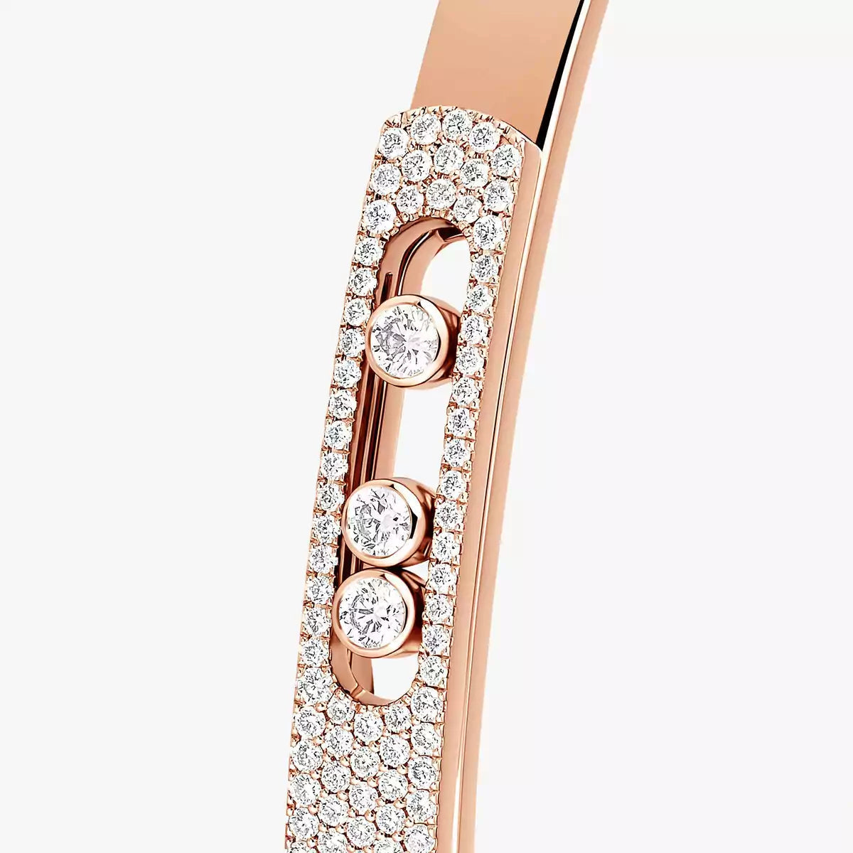 [Eternal jewelry]Move Noa Rose Gold Pavé Diamond Bangle Bracelet