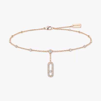 [Eternal jewelry] Move Uno pavé ankle bracelet