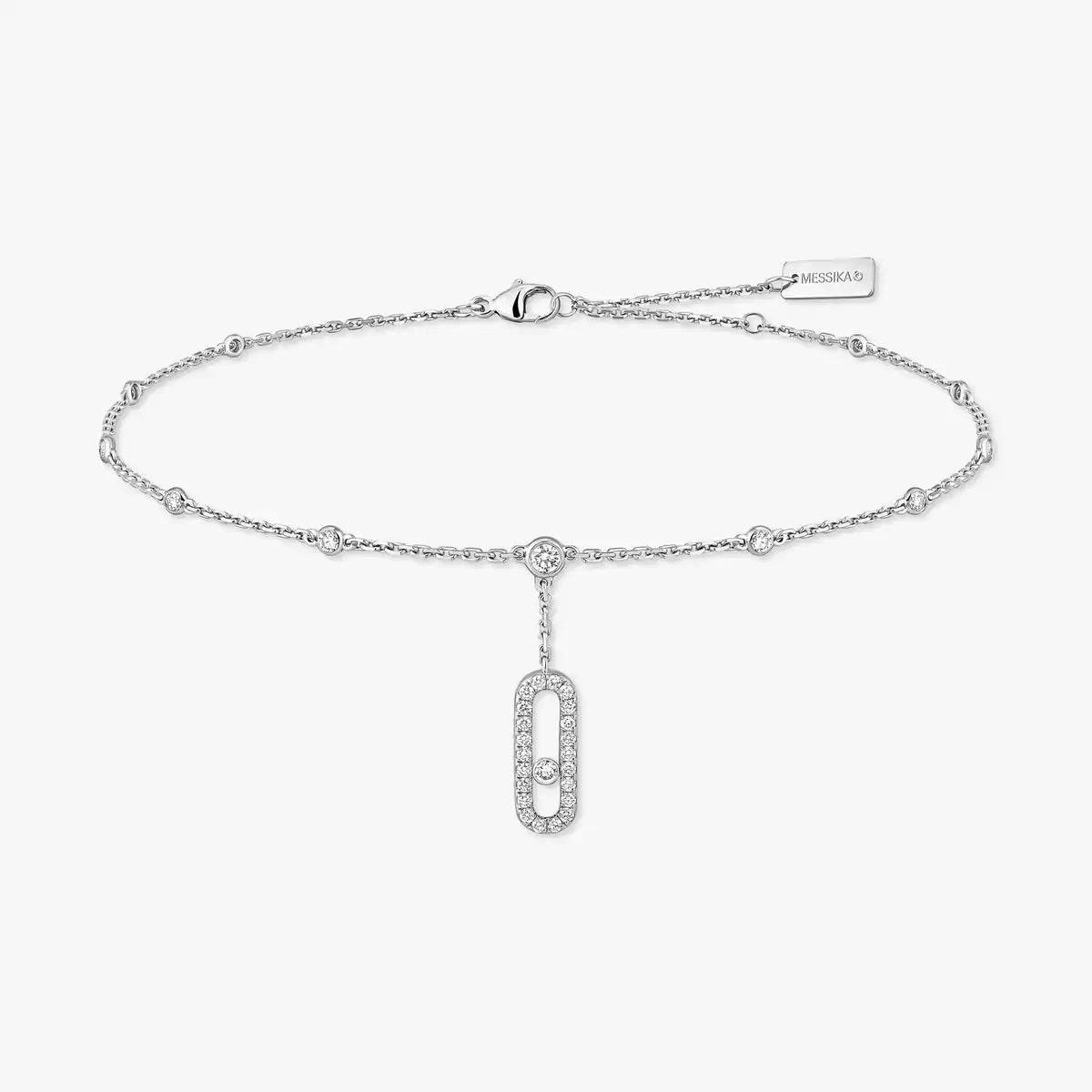 [Eternal jewelry] Move Uno pavé ankle bracelet