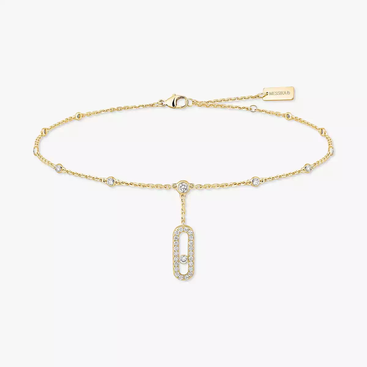 [Eternal jewelry] Move Uno pavé ankle bracelet