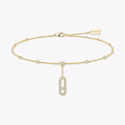 [Eternal jewelry] Move Uno pavé ankle bracelet