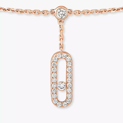 [Eternal jewelry] Move Uno pavé ankle bracelet