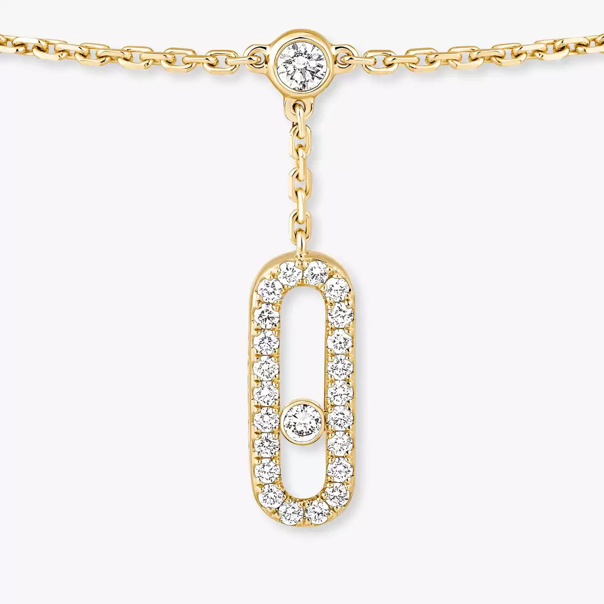 [Eternal jewelry] Move Uno pavé ankle bracelet