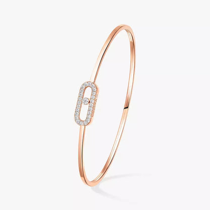 [Eternal jewelry]Move Uno pavé flex bangle medium