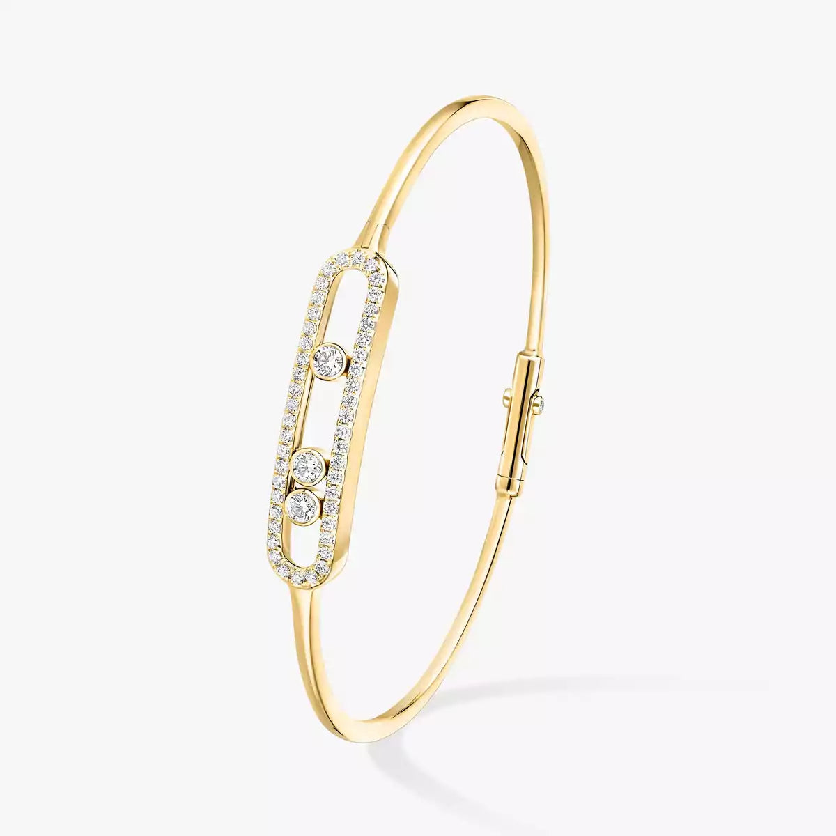 [Eternal jewelry]Move Pavé Diamond Bangle Bracelet M