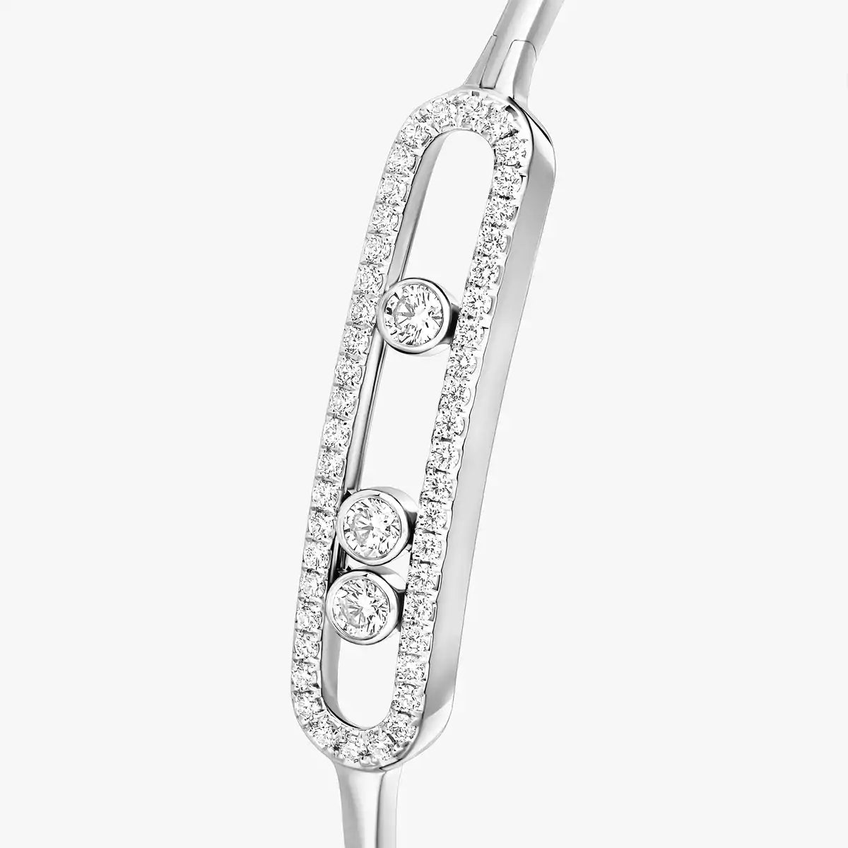 [Eternal jewelry]Move Pavé Diamond Bangle Bracelet M