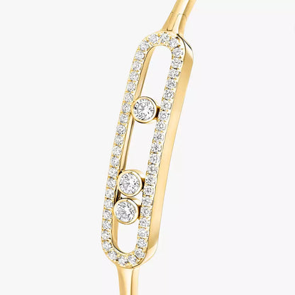 [Eternal jewelry]Move Pavé Diamond Bangle Bracelet M