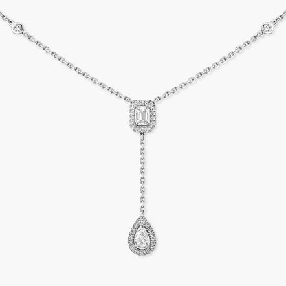 [Eternal jewelry]Gold Diamond Tie Necklace