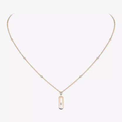 [Eternal jewelry] Move Uno Gold Diamond Long Necklace