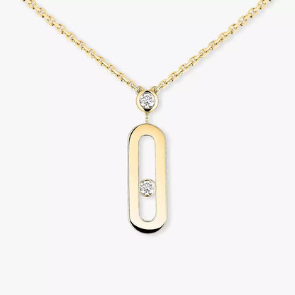 [Eternal jewelry] Move Uno Gold Diamond Long Necklace