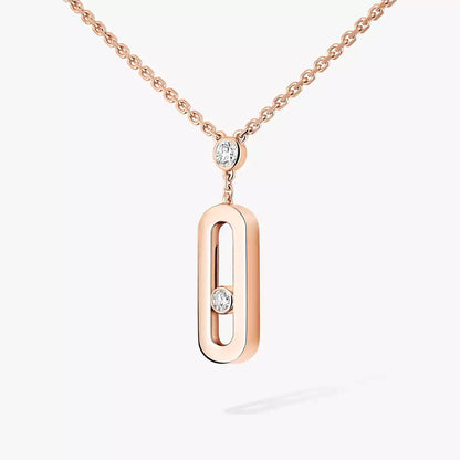 [Eternal jewelry] Move Uno Gold Diamond Long Necklace