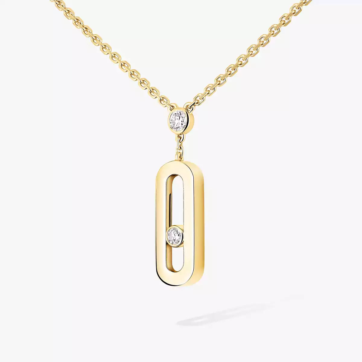 [Eternal jewelry] Move Uno Gold Diamond Long Necklace